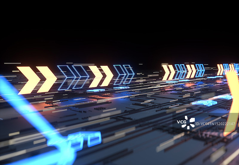 蓝色信息高速公路图片素材