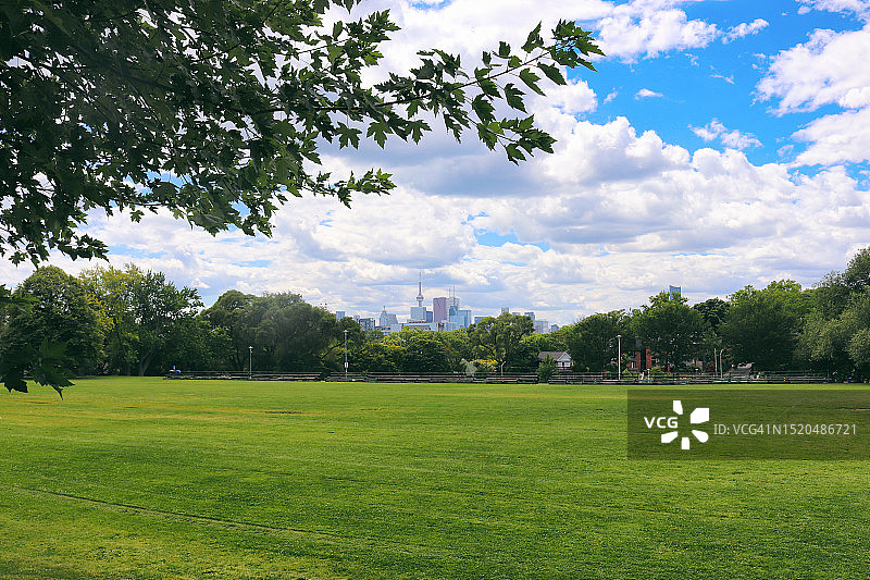 多伦多社区的绿色空间图片素材