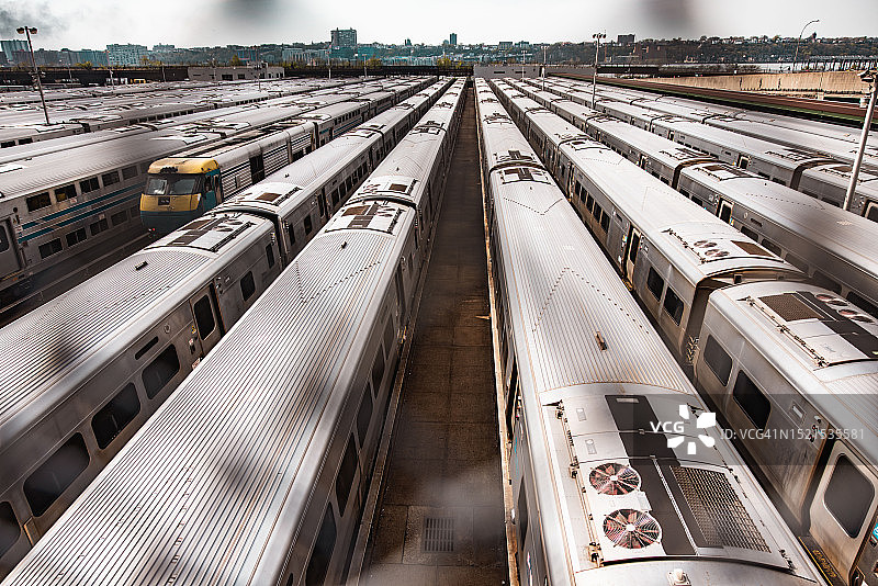 纽约的火车车库图片素材