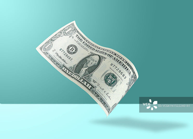 1美元美钞图片素材