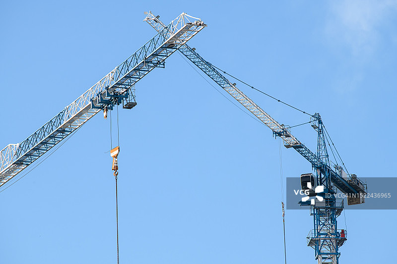 建筑工地塔吊图片素材