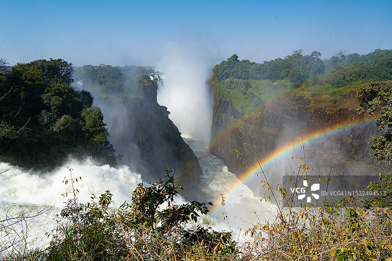津巴布韦维多利亚瀑布风光图片素材