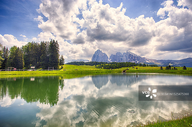 意大利湖泊天空全景图片素材