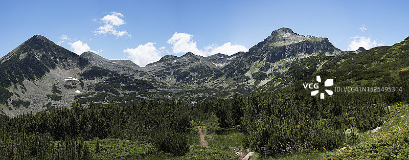 保加利亚山脉全景图片素材