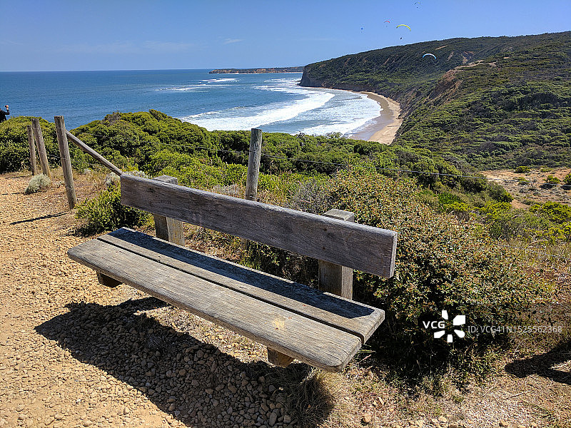 澳大利亚维多利亚州贝尔斯海滩的碧海蓝天美景图片素材