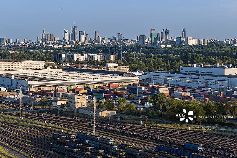 华沙铁路货运站图片素材