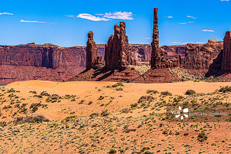 纪念碑谷峰峦图片素材