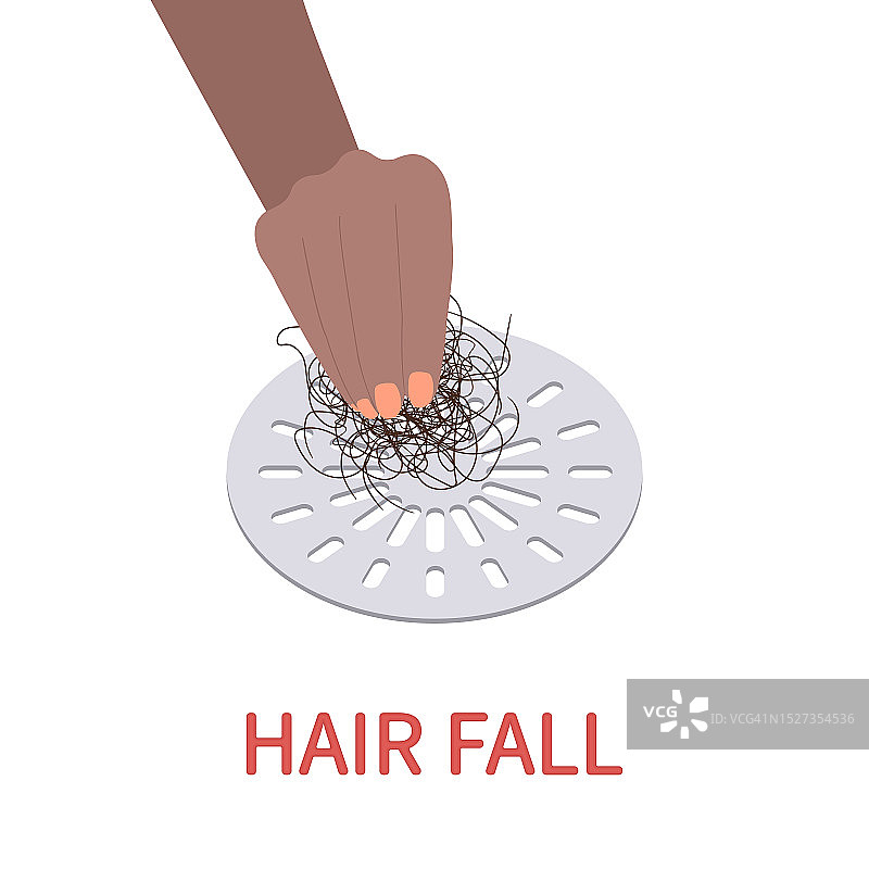 脱发概念图图片素材