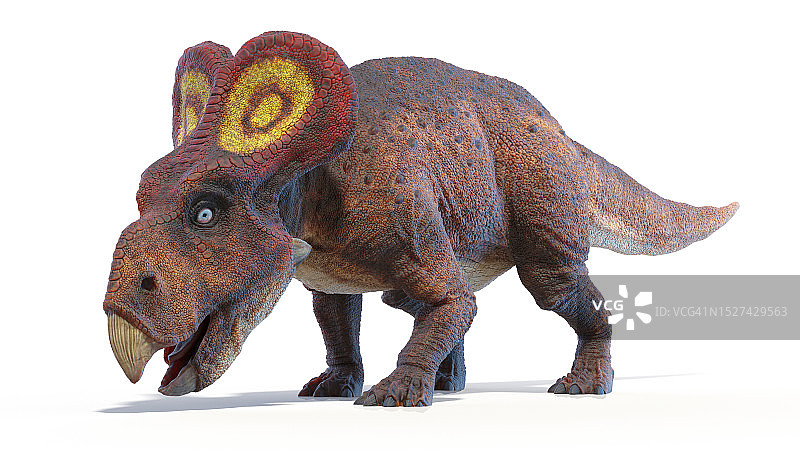 原角龙恐龙插图图片素材