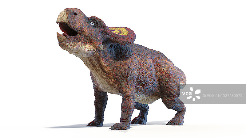 原角龙恐龙插图图片素材