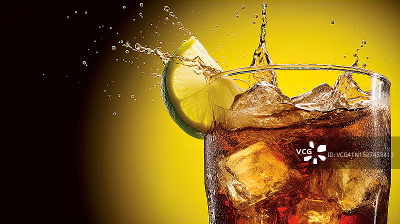 青柠装饰饮品插画图片素材