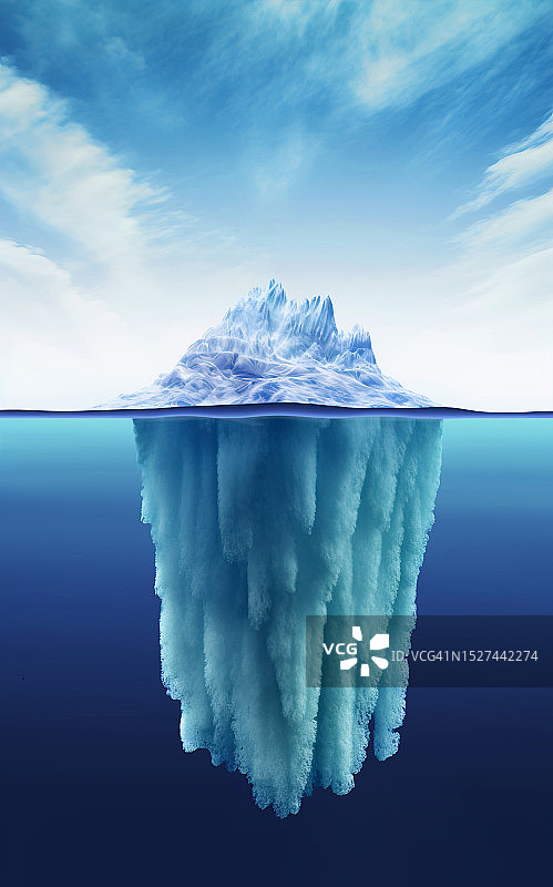 冰山插画图片素材