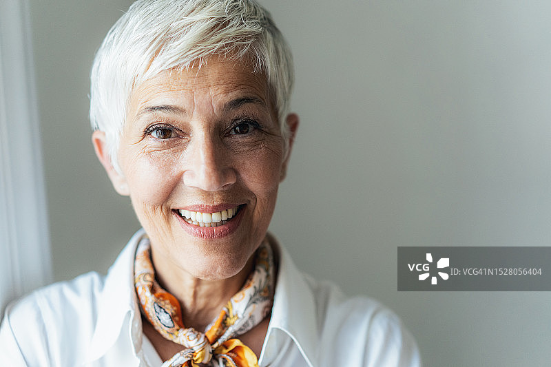 年长的女商人肖像图片素材