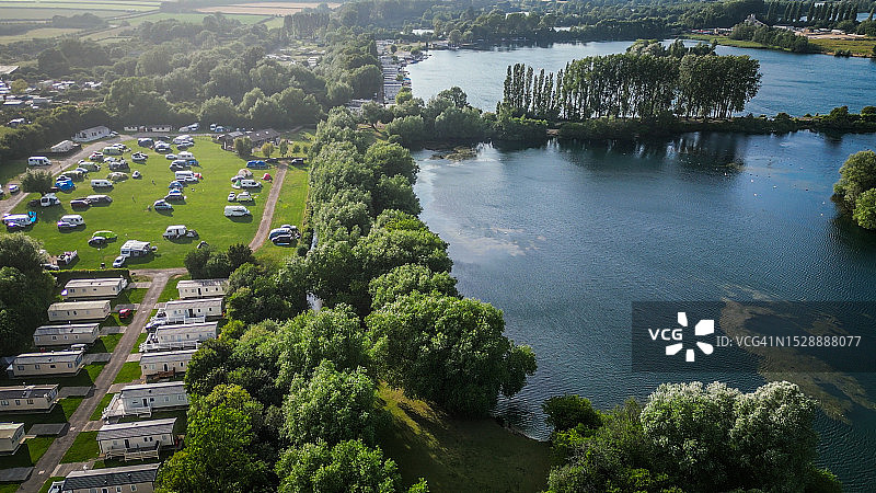 牛津郡威特尼斯坦德莱克哈德威克公园湖泊图片素材