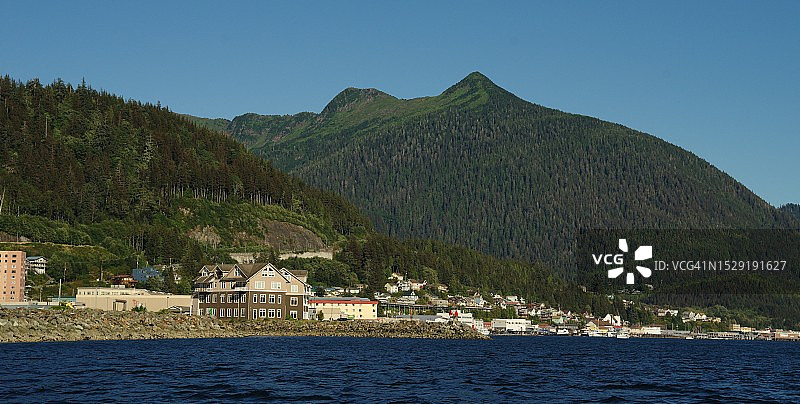 阿拉斯加州凯奇坎全景图片素材