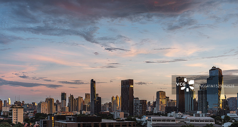 曼谷城市天际线图片素材