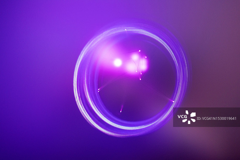 圆形光效和光纤图片素材