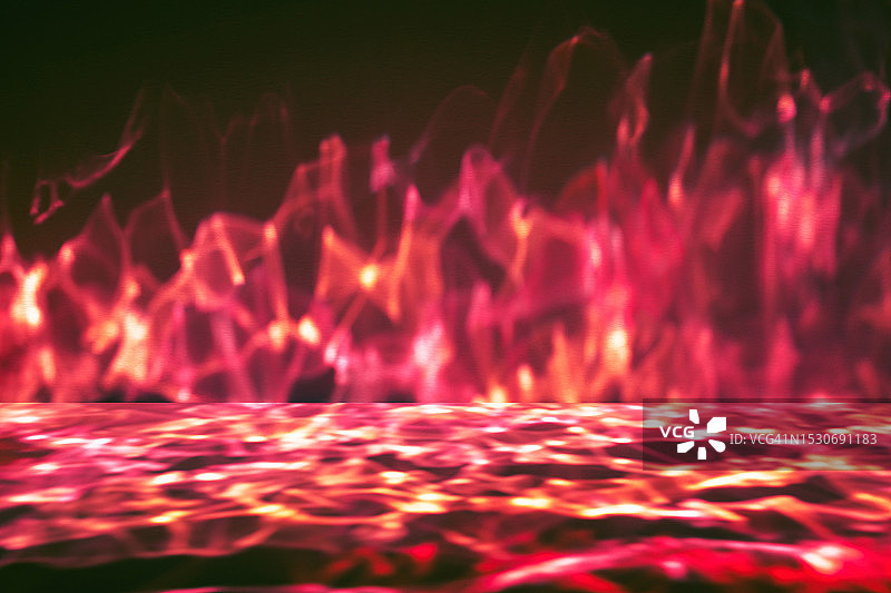 3D展会背景，抽象火焰能量波纹理图片素材