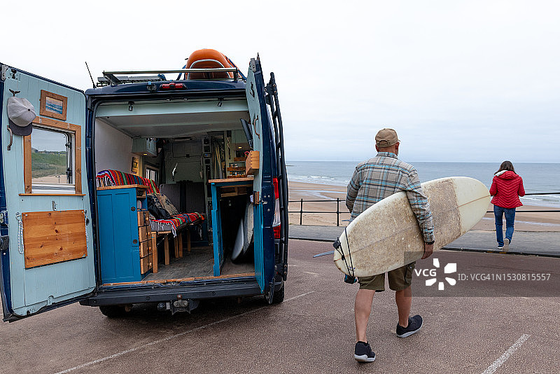 卸下露营车图片素材