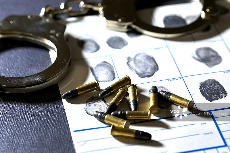 警察工具 - 逮捕罪犯概念图片素材