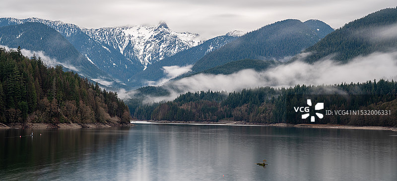 加拿大北温哥华克利夫兰水坝图片素材