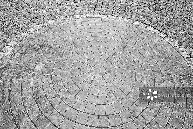 圆形水泥地面图片素材