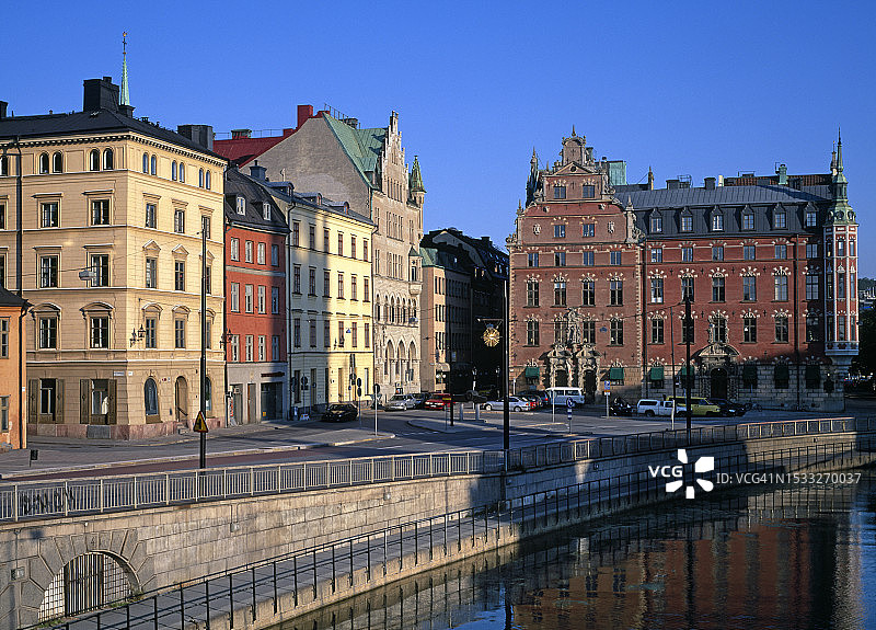 斯德哥尔摩的蒙克布隆地区图片素材