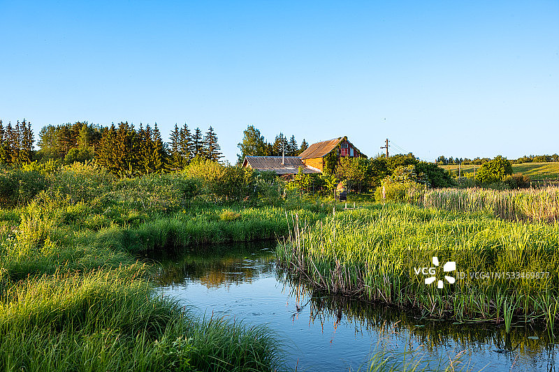 白俄罗斯维捷布斯克地区的浪漫风光图片素材