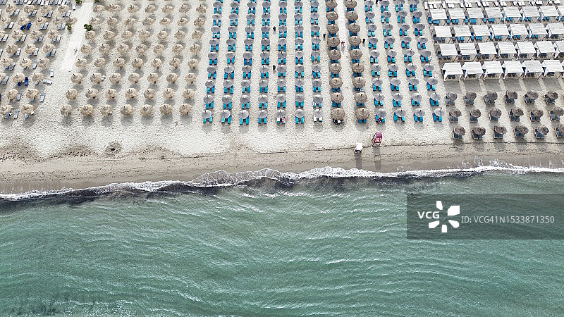 海滩鸟瞰图图片素材