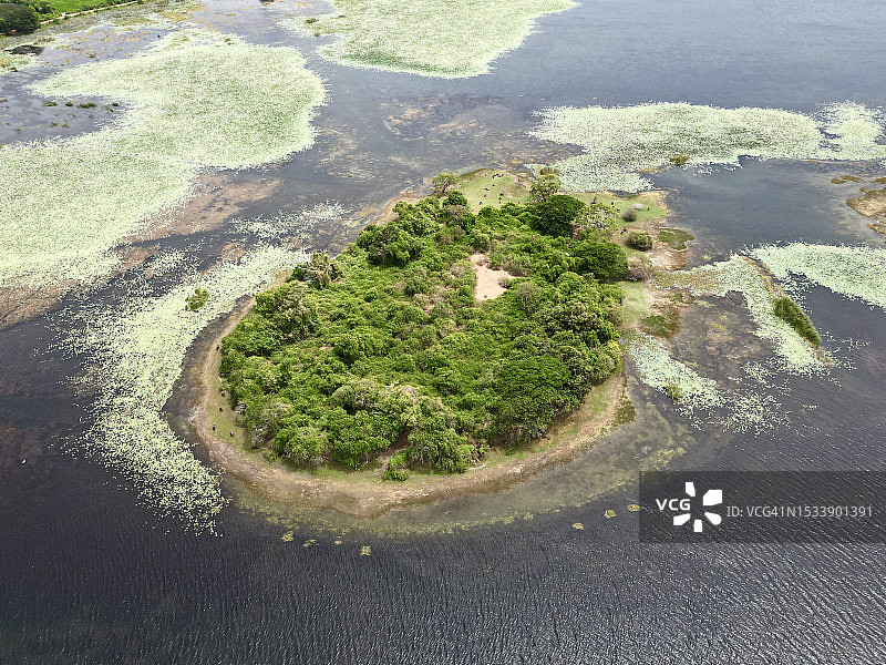 斯里兰卡南部省红树林鸟瞰图图片素材