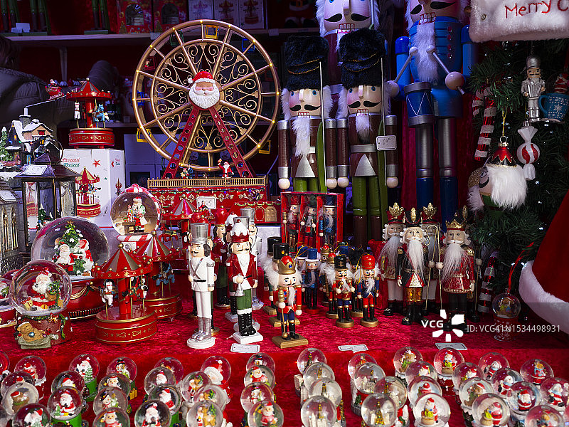 圣诞市场摊位图片素材