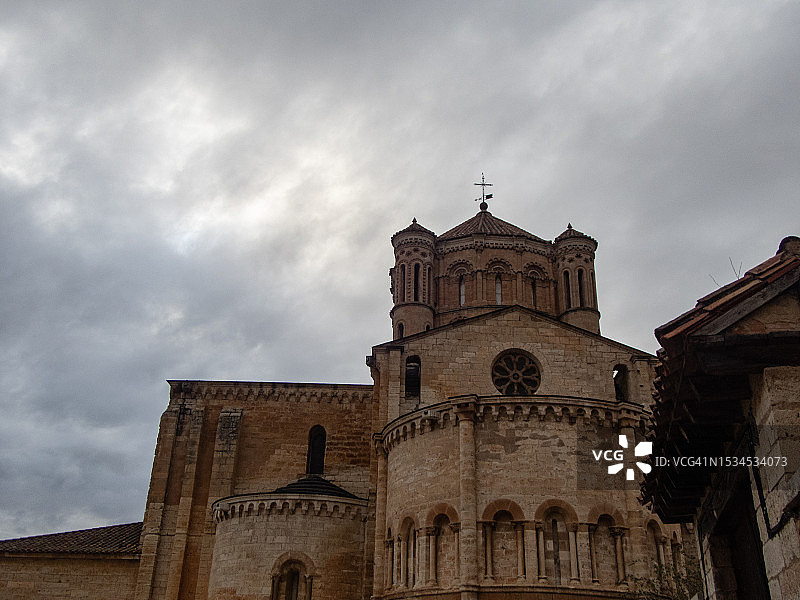 圣玛丽亚拉马约尔 Collegiate 教堂，托罗，萨莫拉，西班牙图片素材