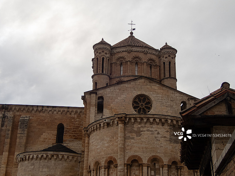 圣玛丽亚拉马约尔 Collegiate 教堂，托罗，萨莫拉，西班牙图片素材