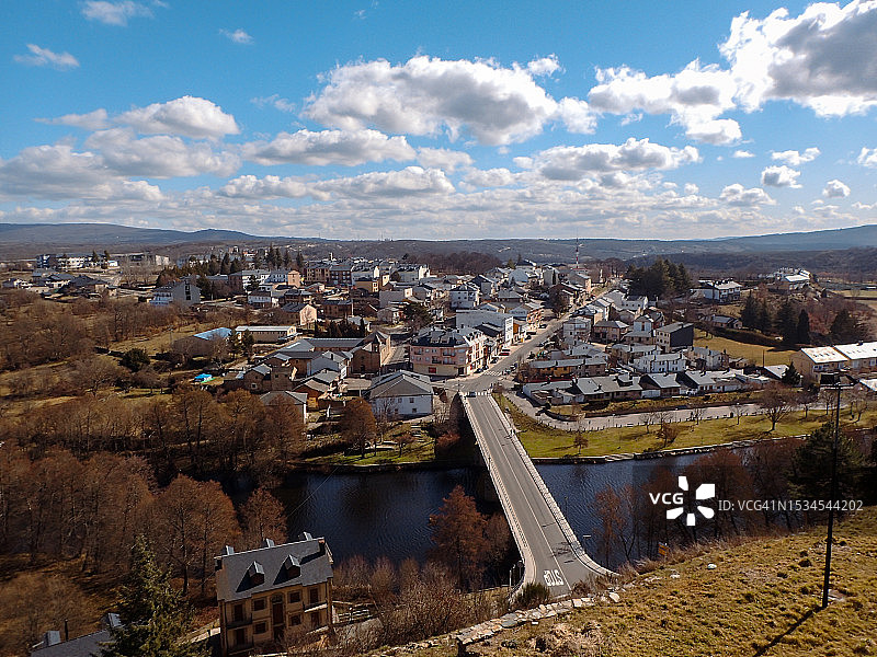 普埃布拉德萨纳夫里亚城市风光，萨莫拉，西班牙图片素材