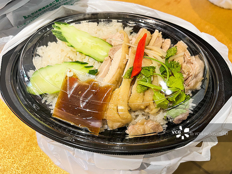 泰式鸡肉饭便当图片素材