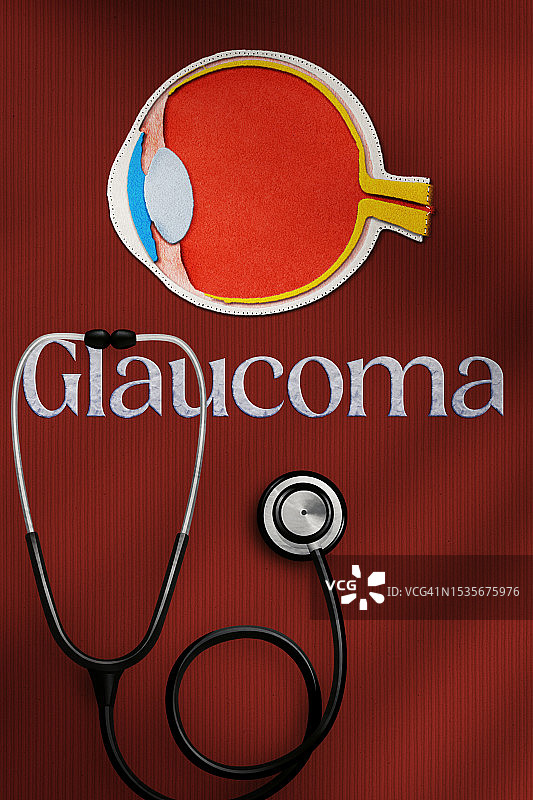 青光眼概念图图片素材