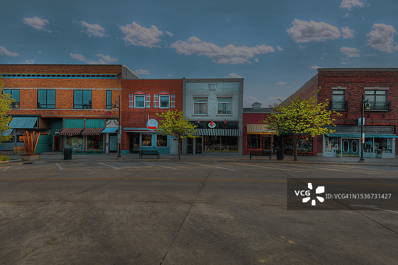 凤凰街的建筑立面图片素材