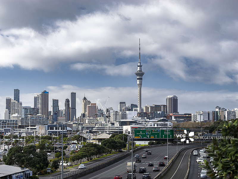 新西兰奥克兰中央商务区图片素材