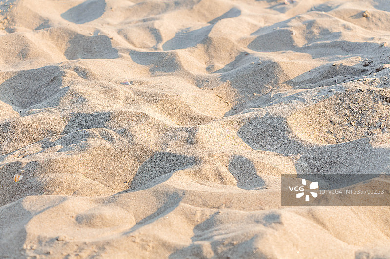 沙滩上沙子的特写图片素材