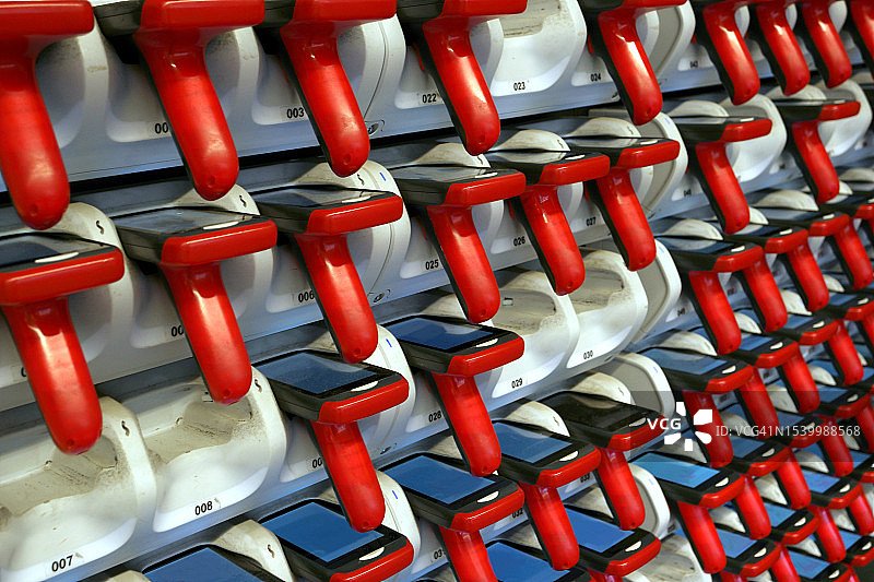 超市扫描仪-自助扫描图片素材