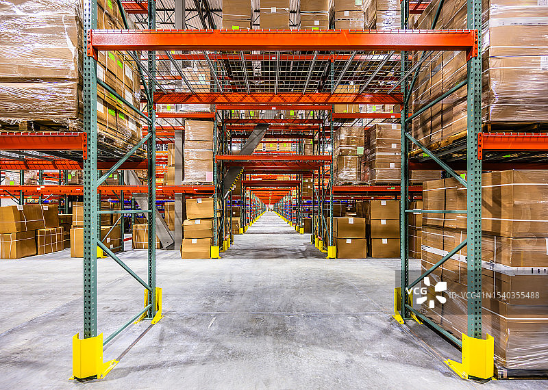 仓库货架系统图片素材