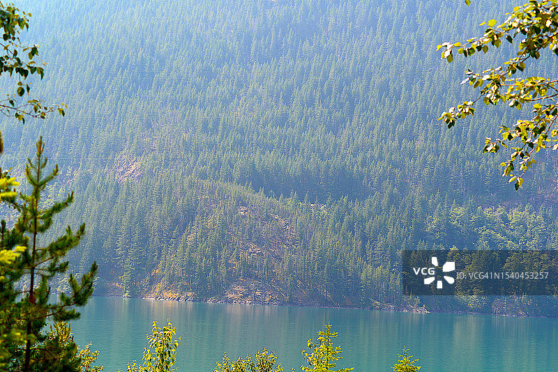 迪亚布罗湖，北喀斯喀特国家公园，华盛顿州图片素材