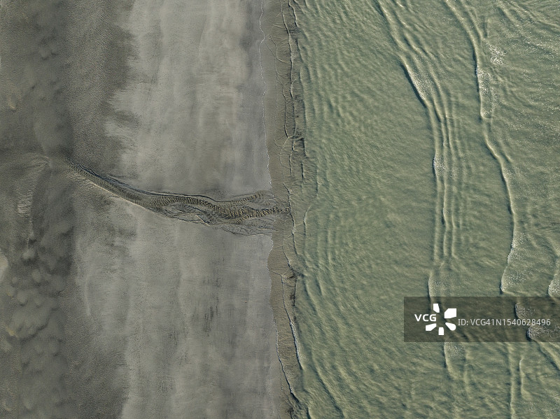 澳大利亚西澳大利亚州八十英里海滩的俯视无人机照片图片素材