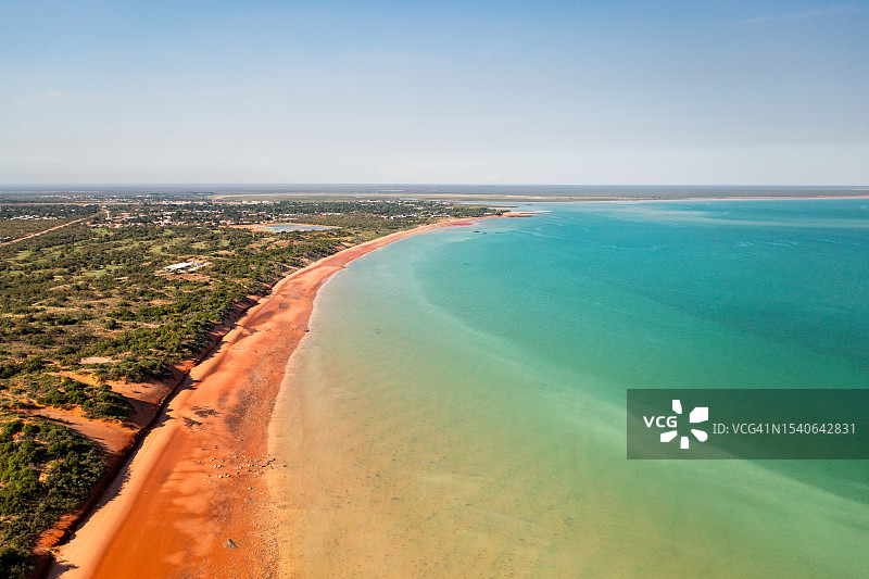 澳大利亚布鲁姆辛普森海滩航拍照片图片素材