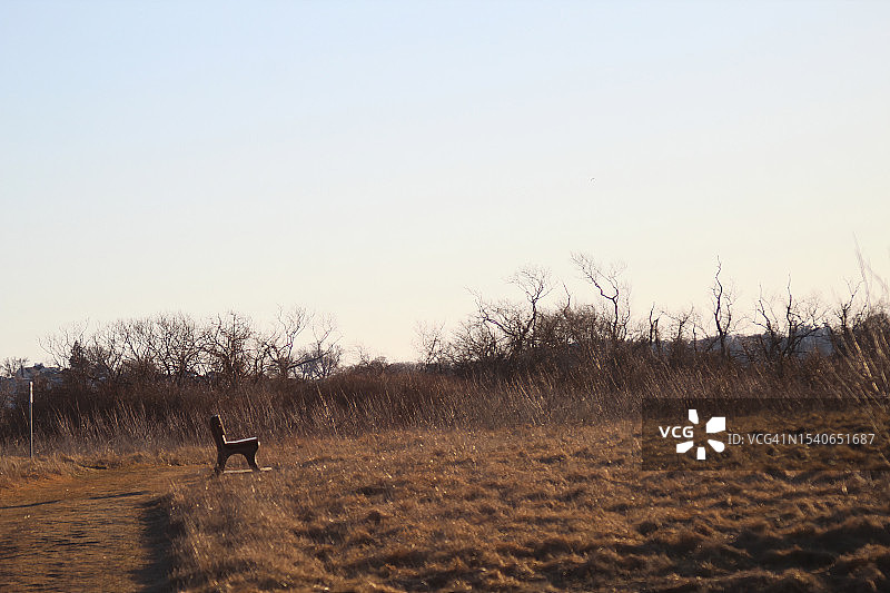 美国马萨诸塞州索尔兹伯里的田野风光图片素材