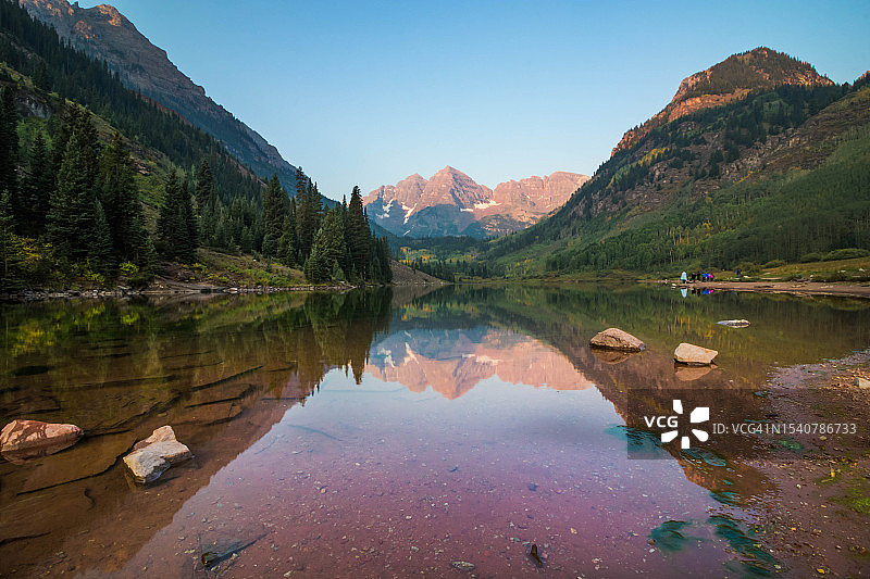 美国科罗拉多州阿斯本的湖光山色美景图片素材