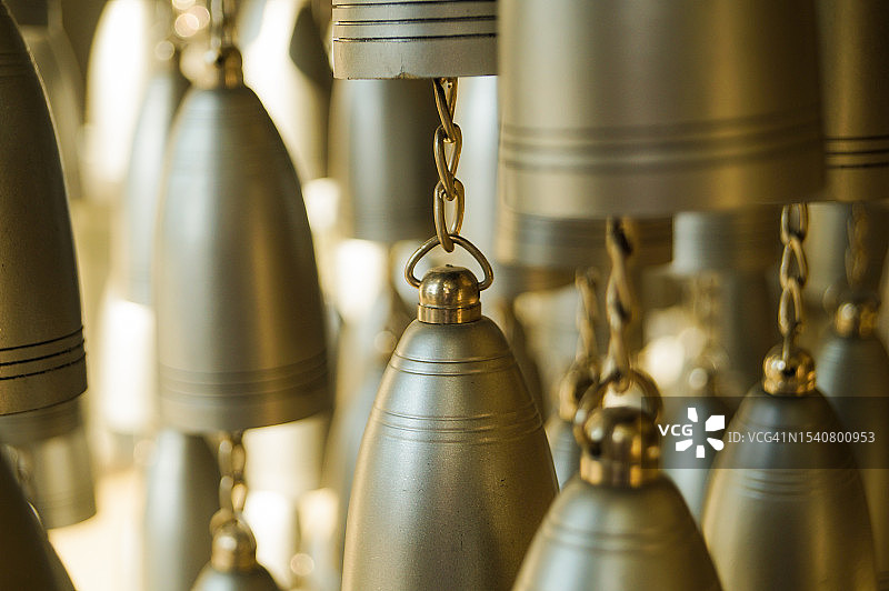 印度马哈拉施特拉邦的铃铛特写图片素材