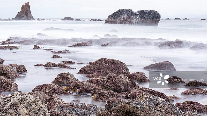 美国加利福尼亚州帕洛斯弗迪斯牧场海中岩石美景图片素材