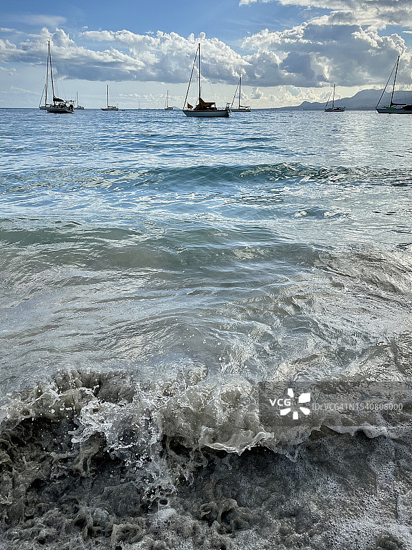 瓜德罗普勒戈西耶海景风光图片素材