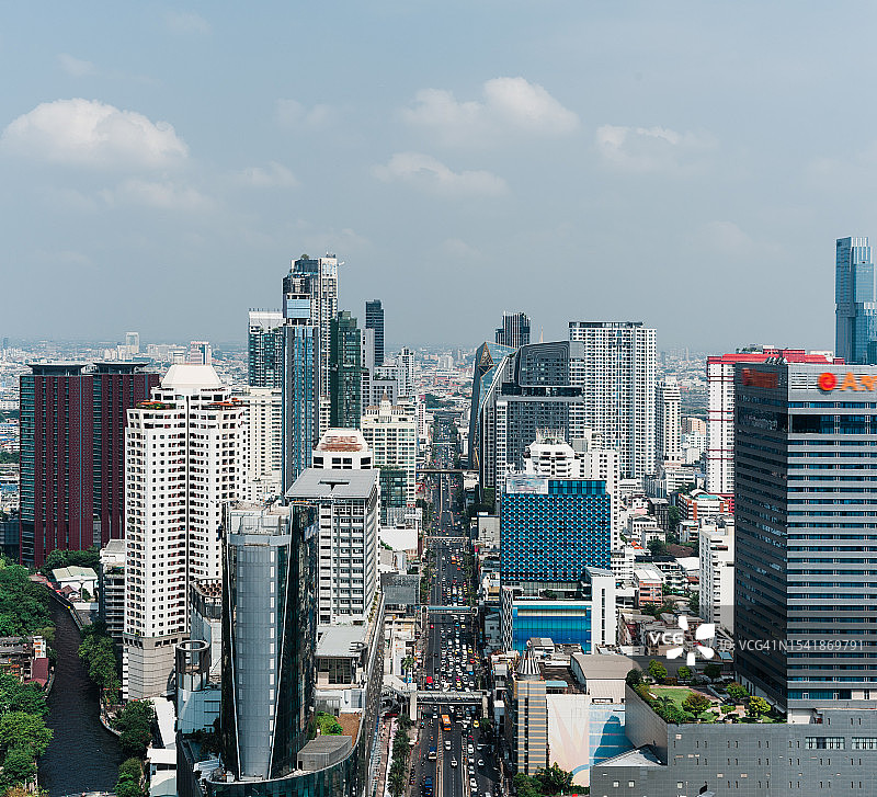 曼谷城市天际线图片素材